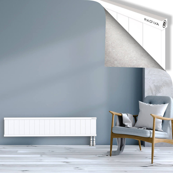 Rio Dekoratif Alüminyum Radyatör 300x1804 Beyaz Alt Sağ 50mm