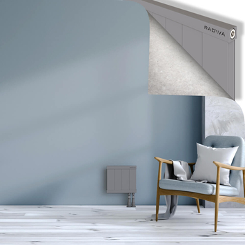 Rio Dekoratif Alüminyum Radyatör 300x404 Gri Alt Sağ 50mm
