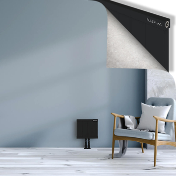 Rio Dekoratif Alüminyum Radyatör 300x404 Siyah Alt Orta 50mm