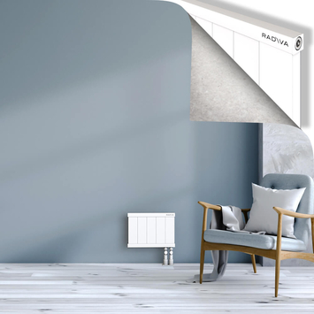 Rio Dekoratif Alüminyum Radyatör 300x504 Beyaz Alt Sağ 50mm