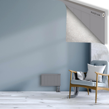 Rio Dekoratif Alüminyum Radyatör 300x604 Gri Alt Sağ 50mm