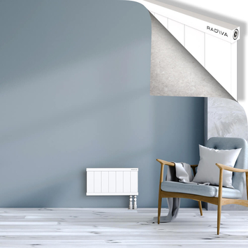 Rio Dekoratif Alüminyum Radyatör 300x704 Beyaz Alt Sağ 50mm