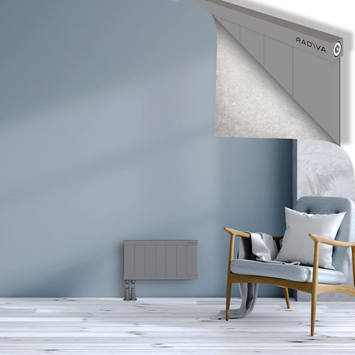 Rio Dekoratif Alüminyum Radyatör 300x704 Gri Alt Sol 50mm