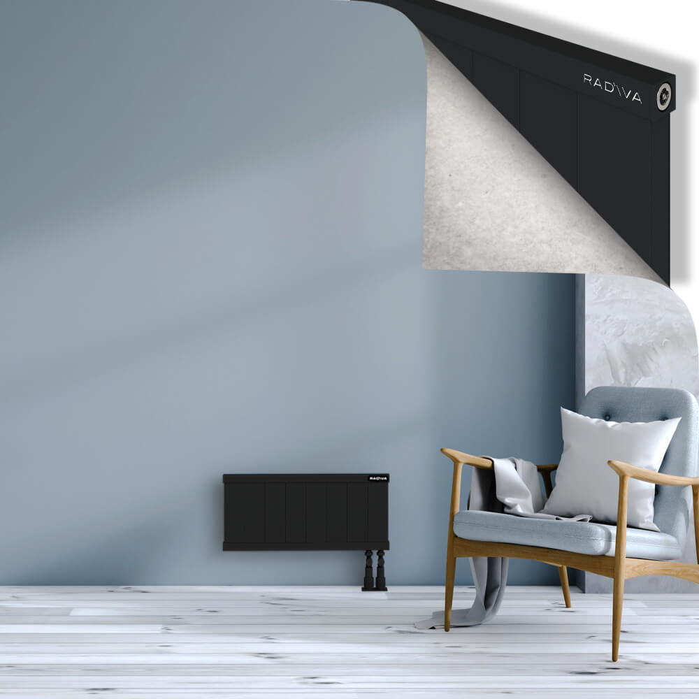 Rio Dekoratif Alüminyum Radyatör 300x804 Siyah - 3