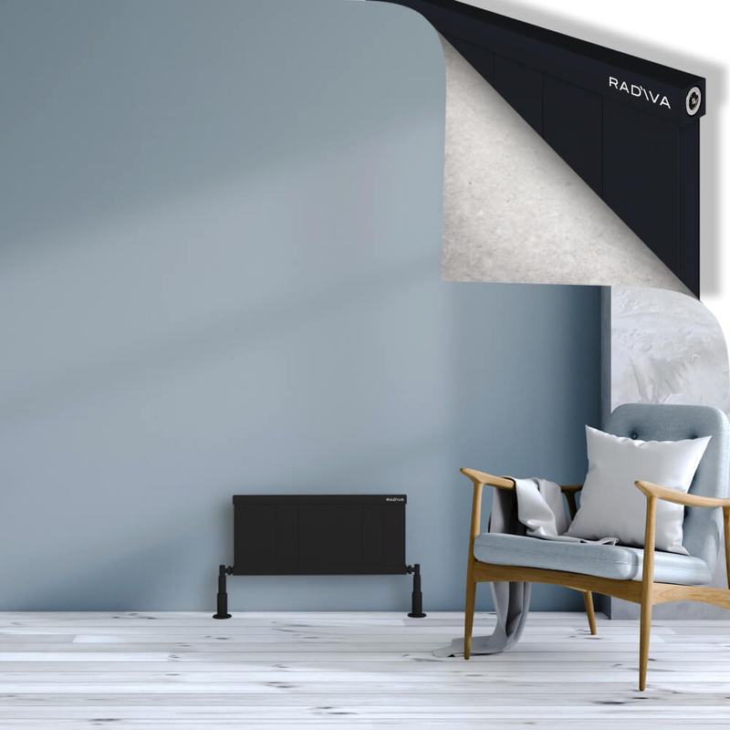 Rio Dekoratif Alüminyum Radyatör 300x804 Siyah
