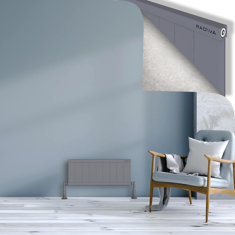 Rio Dekoratif Alüminyum Radyatör 300x904 Gri