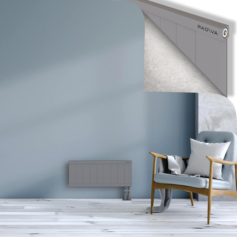 Rio Dekoratif Alüminyum Radyatör 300x904 Gri - 3