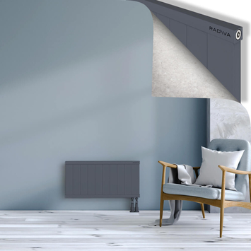 Rio Dekoratif Alüminyum Radyatör 400x1004 Antrasit Alt Sağ 50mm