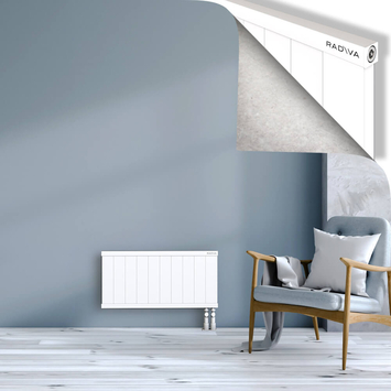 Rio Dekoratif Alüminyum Radyatör 400x1004 Beyaz Alt Sağ 50mm