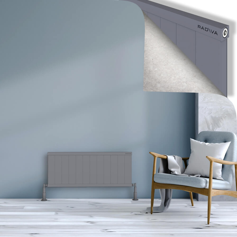 Rio Dekoratif Alüminyum Radyatör 400x1204 Gri 