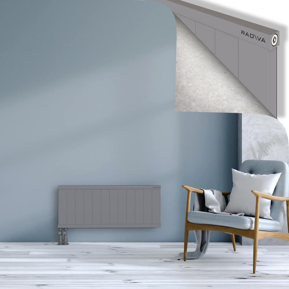 Rio Dekoratif Alüminyum Radyatör 400x1204 Gri - 4