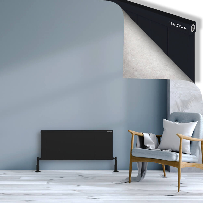 Rio Dekoratif Alüminyum Radyatör 400x1204 Siyah 