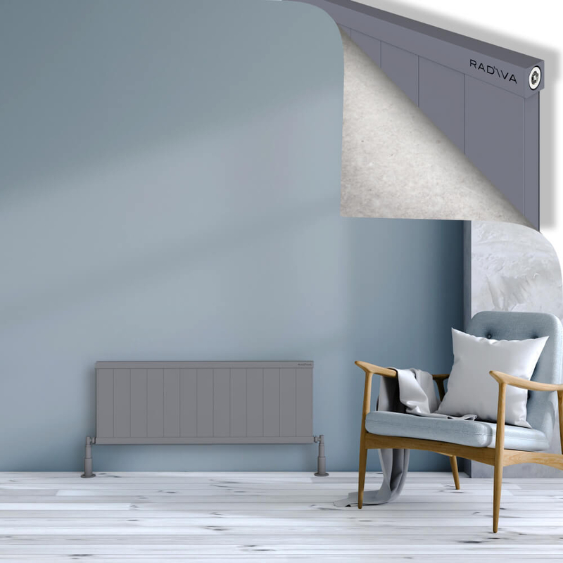 Rio Dekoratif Alüminyum Radyatör 400x1304 Gri 