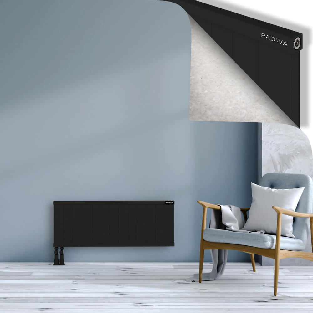 Rio Dekoratif Alüminyum Radyatör 400x1304 Siyah - 4