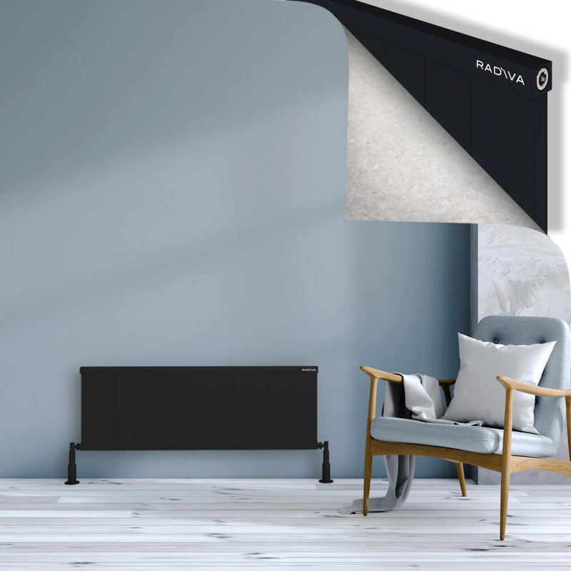 Rio Dekoratif Alüminyum Radyatör 400x1404 Siyah