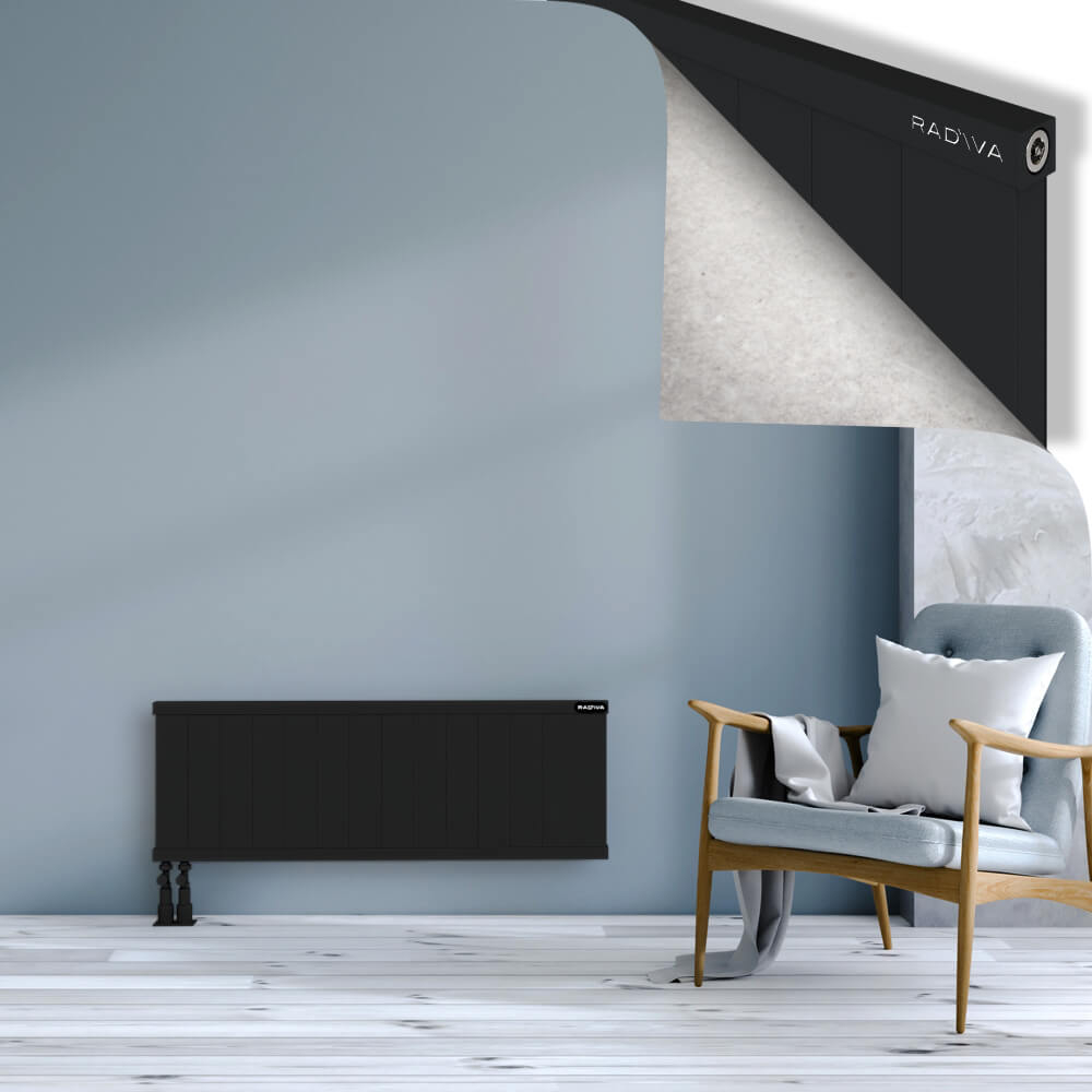 Rio Dekoratif Alüminyum Radyatör 400x1404 Siyah - 4