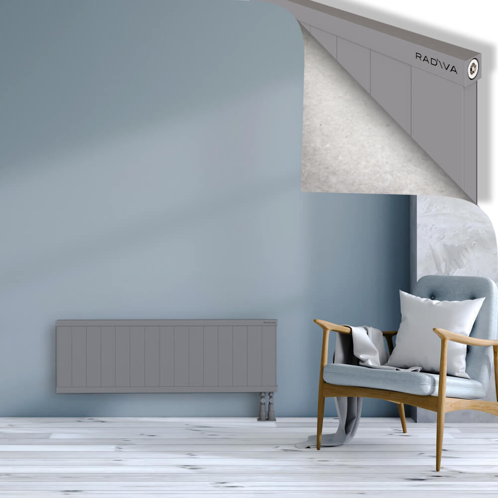 Rio Dekoratif Alüminyum Radyatör 400x1504 Gri - 3