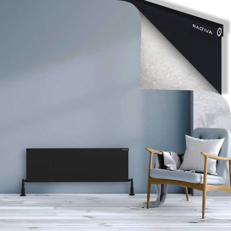Rio Dekoratif Alüminyum Radyatör 400x1504 Siyah 