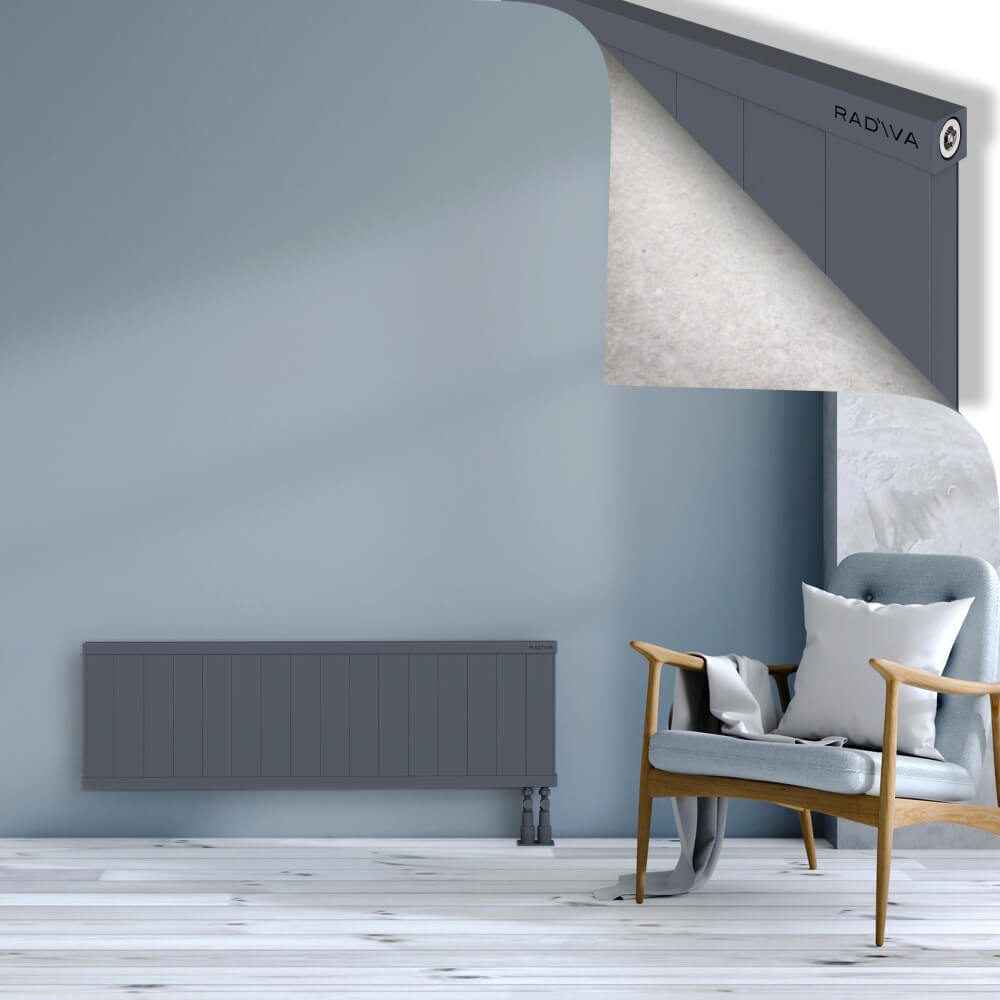 Rio Dekoratif Alüminyum Radyatör 400x1604 Antrasit - 3