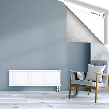 Rio Dekoratif Alüminyum Radyatör 400x1604 Beyaz Alt Sağ 50mm