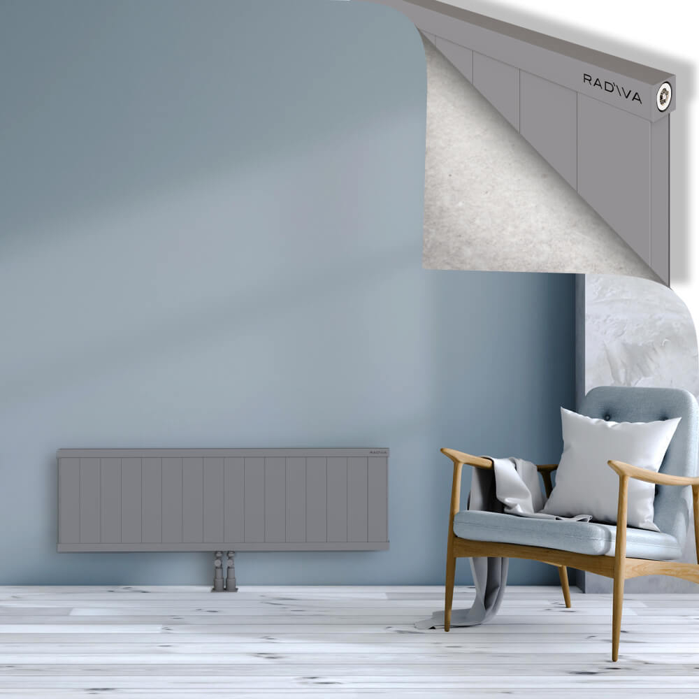 Rio Dekoratif Alüminyum Radyatör 400x1604 Gri - 2