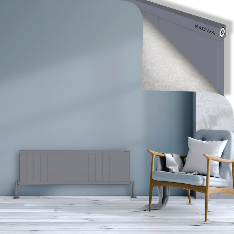 Rio Dekoratif Alüminyum Radyatör 400x1604 Gri