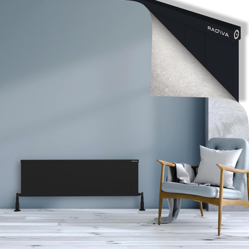 Rio Dekoratif Alüminyum Radyatör 400x1604 Siyah