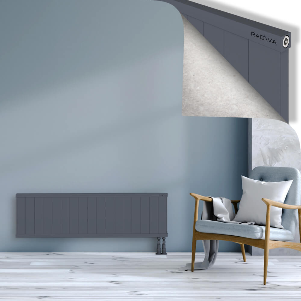 Rio Dekoratif Alüminyum Radyatör 400x1704 Antrasit - 3
