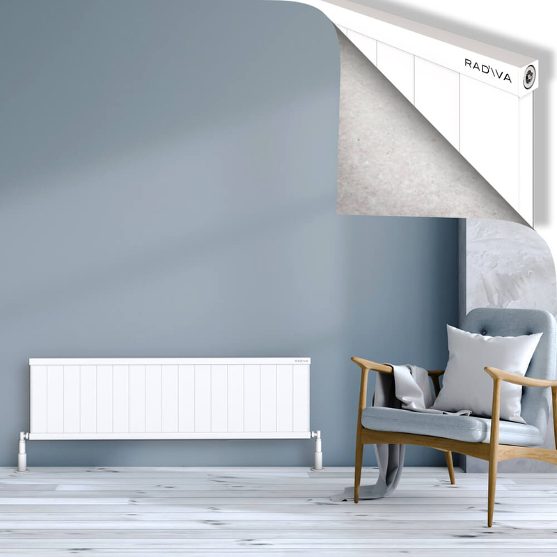 Rio Dekoratif Alüminyum Radyatör 400x1704 Beyaz 