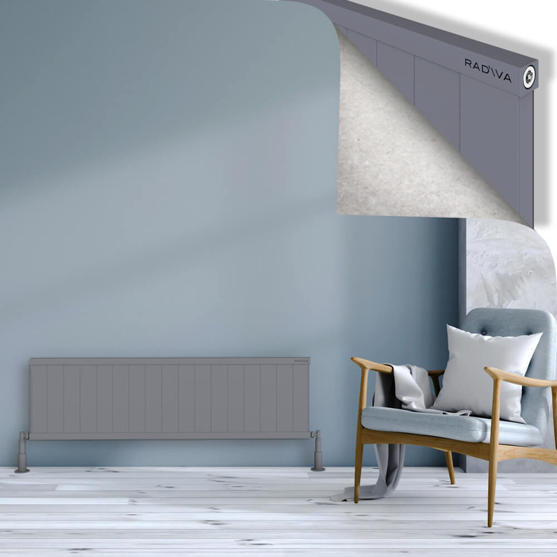 Rio Dekoratif Alüminyum Radyatör 400x1704 Gri