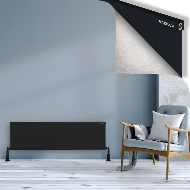 Rio Dekoratif Alüminyum Radyatör 400x1704 Siyah
