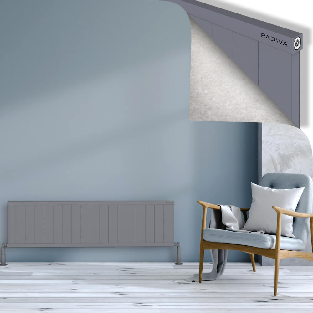 Rio Dekoratif Alüminyum Radyatör 400x1804 Gri - 1