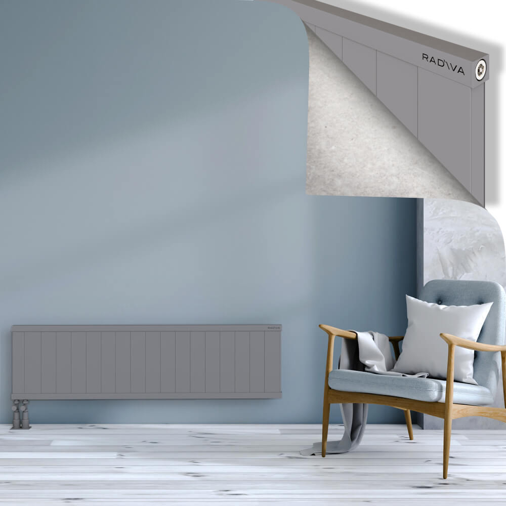 Rio Dekoratif Alüminyum Radyatör 400x1804 Gri - 4
