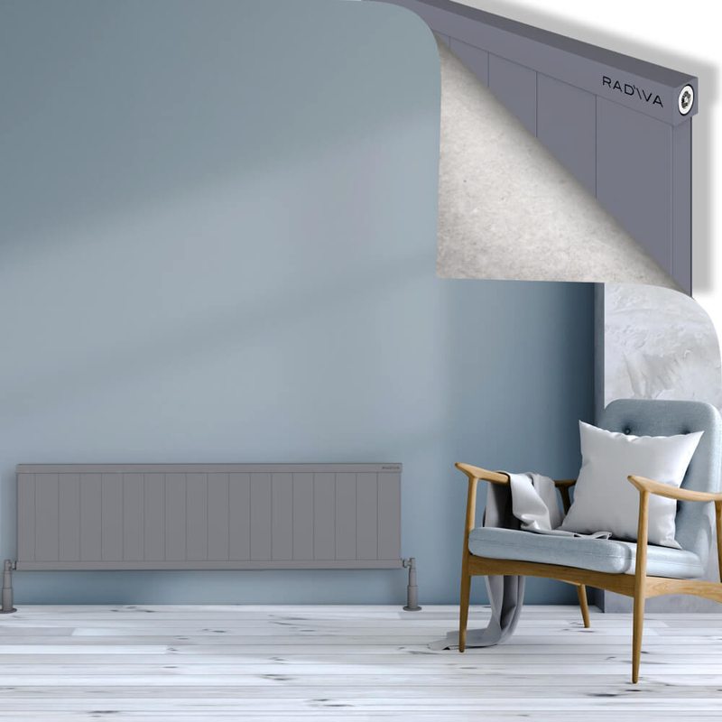 Rio Dekoratif Alüminyum Radyatör 400x1804 Gri