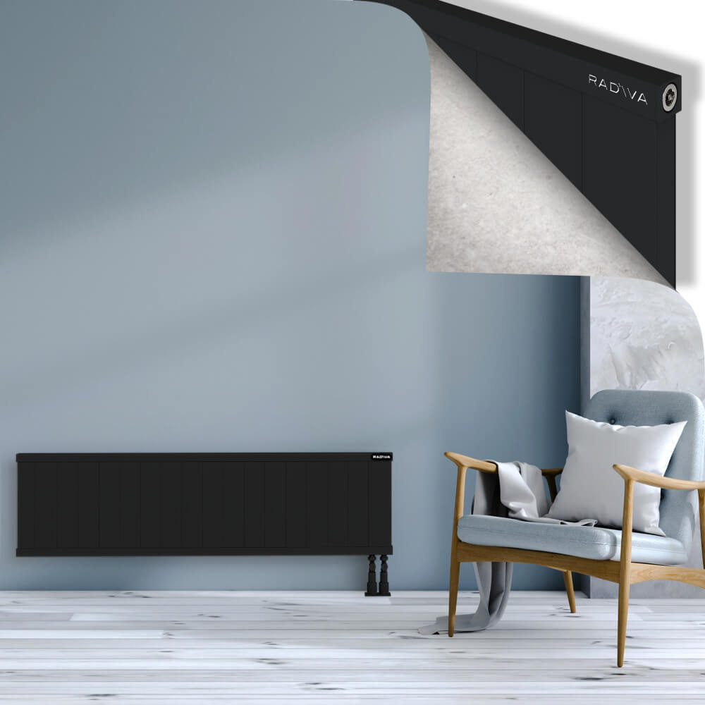 Rio Dekoratif Alüminyum Radyatör 400x1804 Siyah - 3