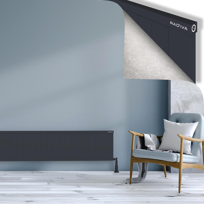 Rio Dekoratif Alüminyum Radyatör 400x2104 Koyu Antrasit