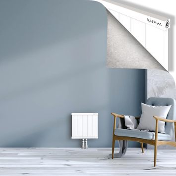 Rio Dekoratif Alüminyum Radyatör 400x504 Beyaz Alt Orta 50mm