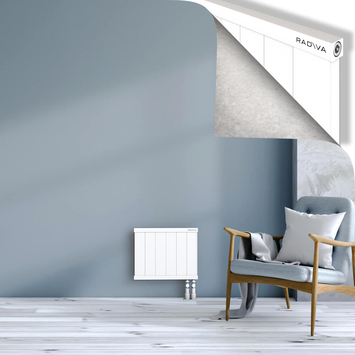 Rio Dekoratif Alüminyum Radyatör 400x604 Beyaz Alt Sağ 50mm