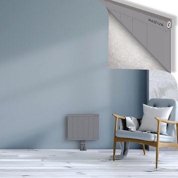Rio Dekoratif Alüminyum Radyatör 400x604 Gri Alt Orta 50mm