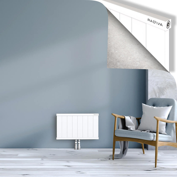 Rio Dekoratif Alüminyum Radyatör 400x804 Beyaz Alt Orta 50mm