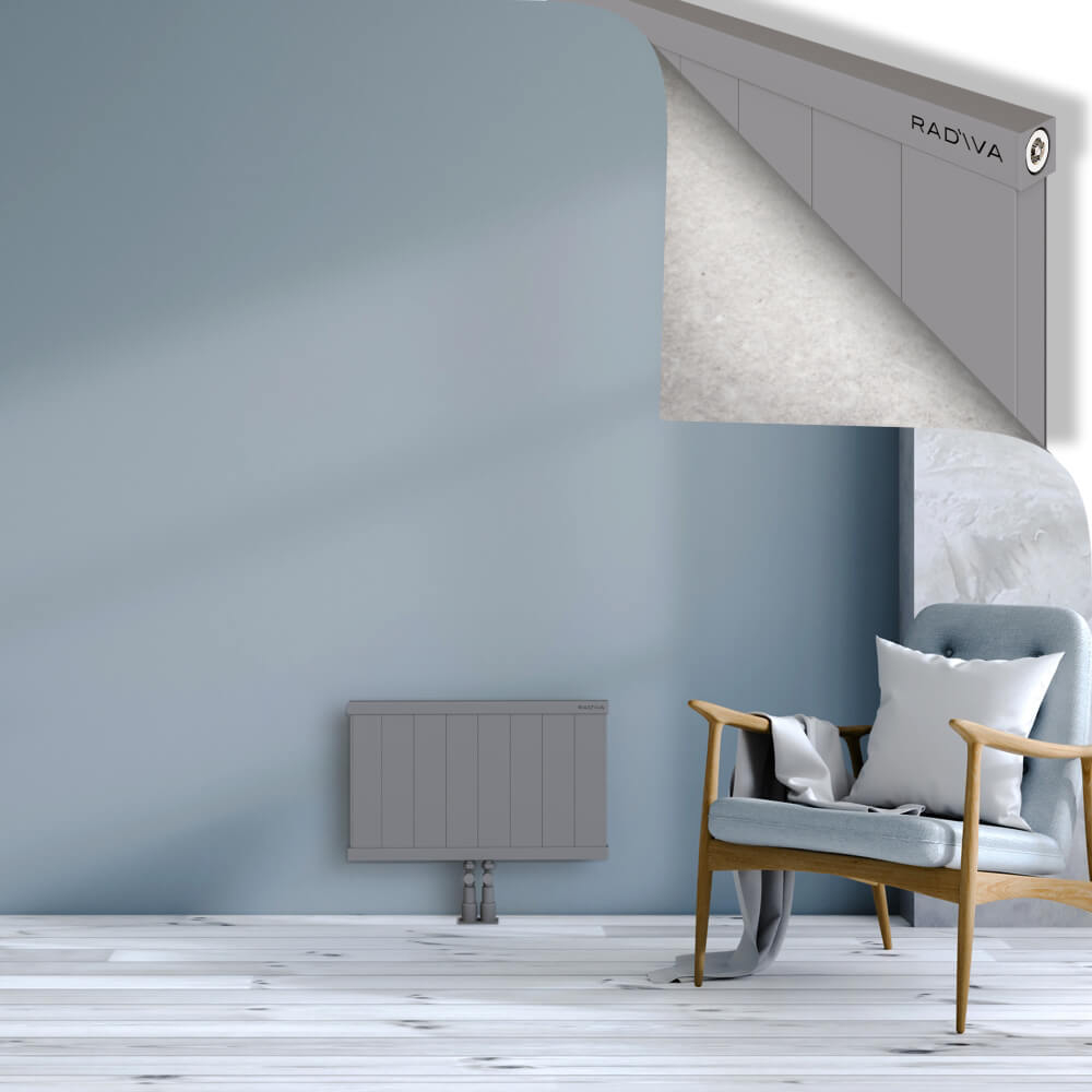 Rio Dekoratif Alüminyum Radyatör 400x804 Gri - 2