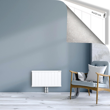 Rio Dekoratif Alüminyum Radyatör 400x904 Beyaz Alt Orta 50mm