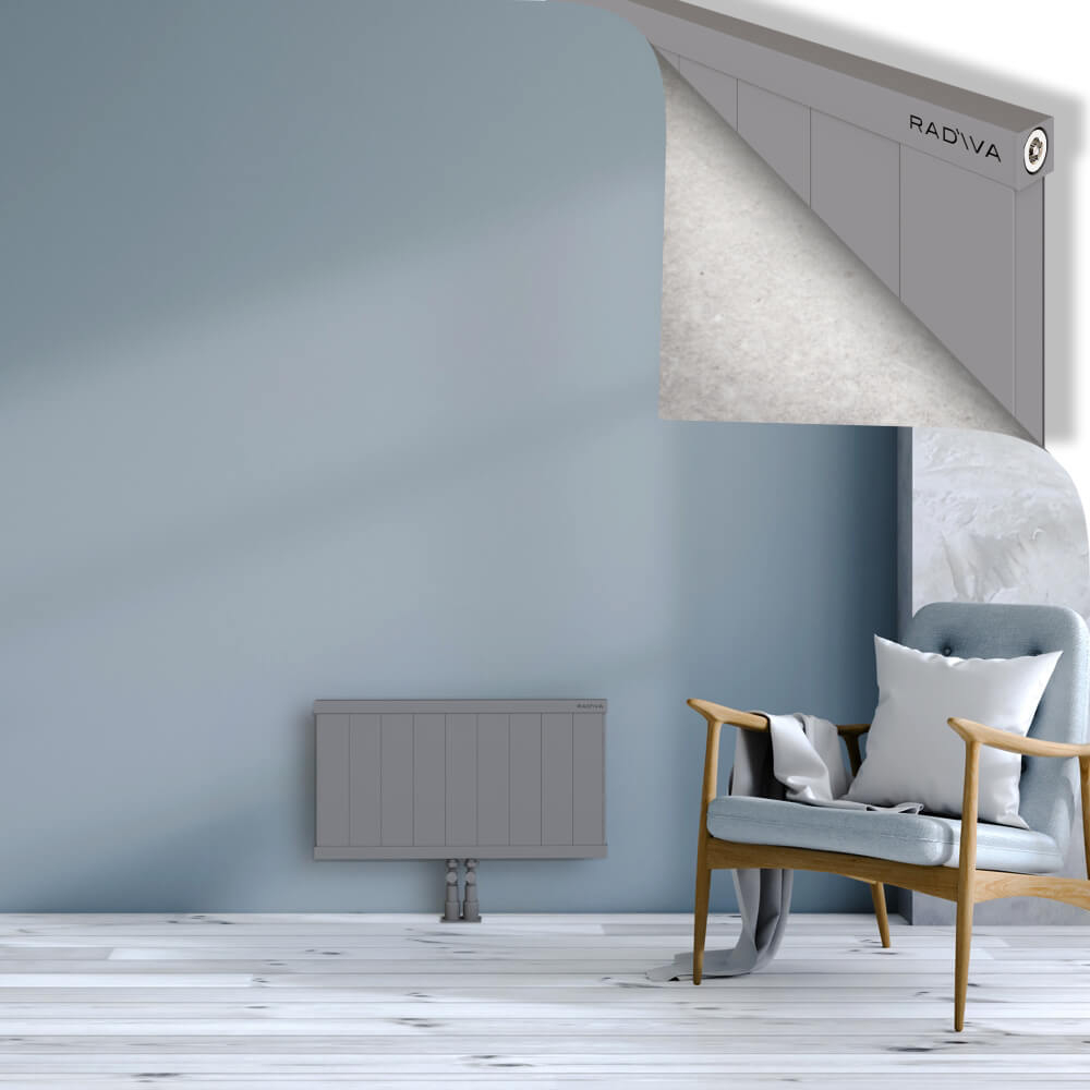 Rio Dekoratif Alüminyum Radyatör 400x904 Gri - 2