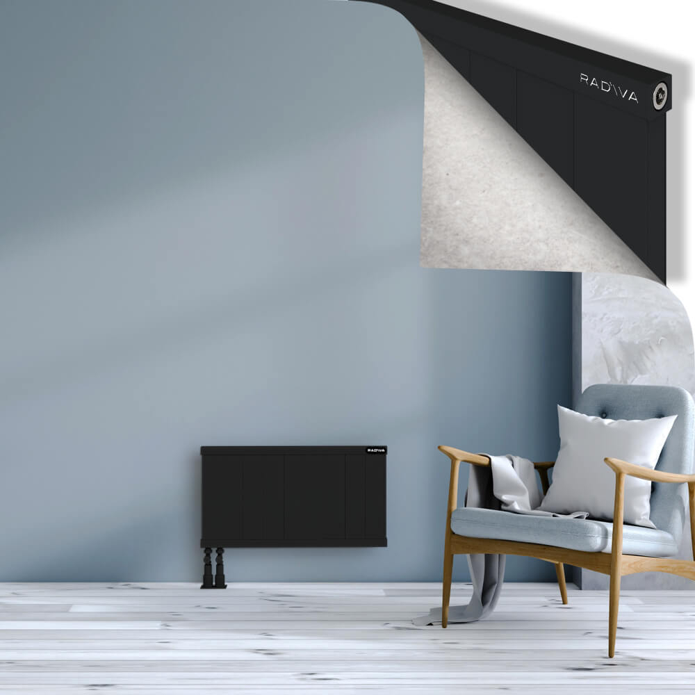 Rio Dekoratif Alüminyum Radyatör 400x904 Siyah - 4
