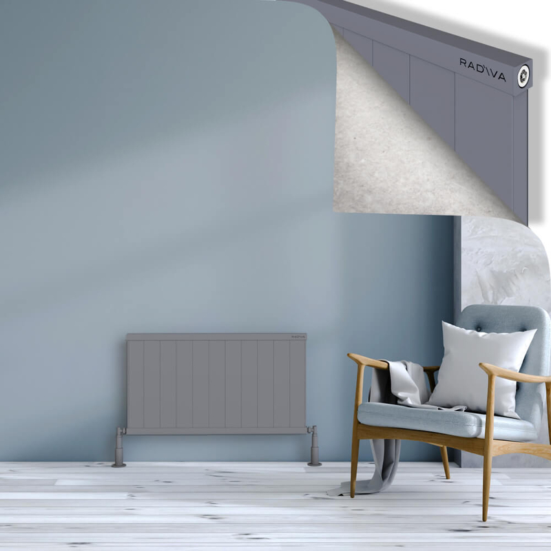 Rio Dekoratif Alüminyum Radyatör 500x1104 Gri