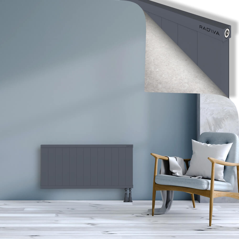 Rio Dekoratif Alüminyum Radyatör 500x1304 Antrasit - 3