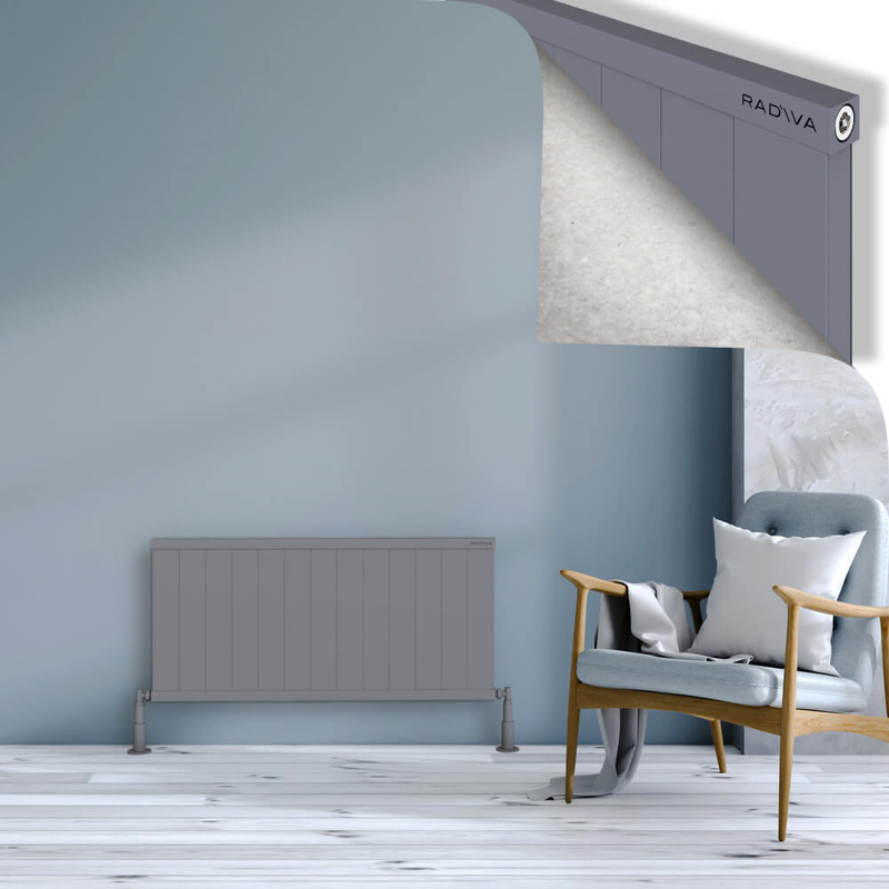Rio Dekoratif Alüminyum Radyatör 500x1304 Gri 