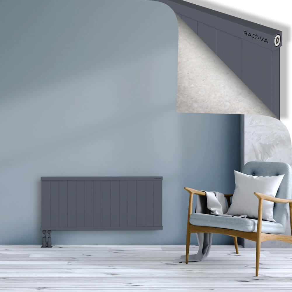 Rio Dekoratif Alüminyum Radyatör 500x1404 Antrasit - 4