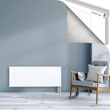 Rio Dekoratif Alüminyum Radyatör 500x1604 Beyaz Alt Sağ 50mm