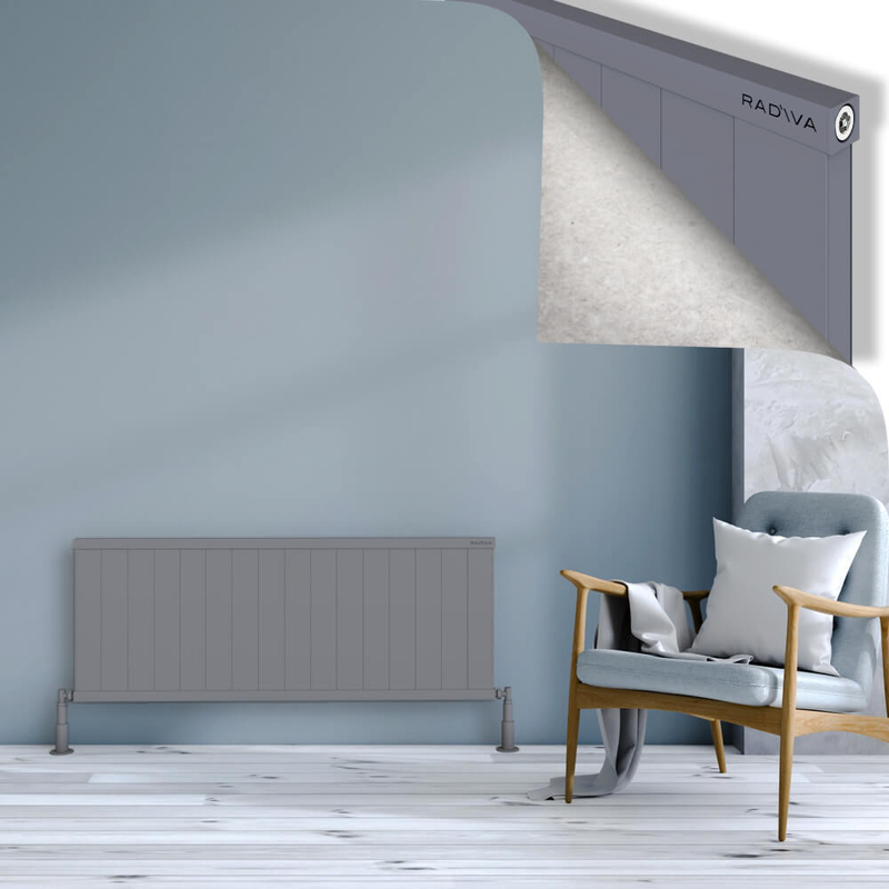 Rio Dekoratif Alüminyum Radyatör 500x1604 Gri 